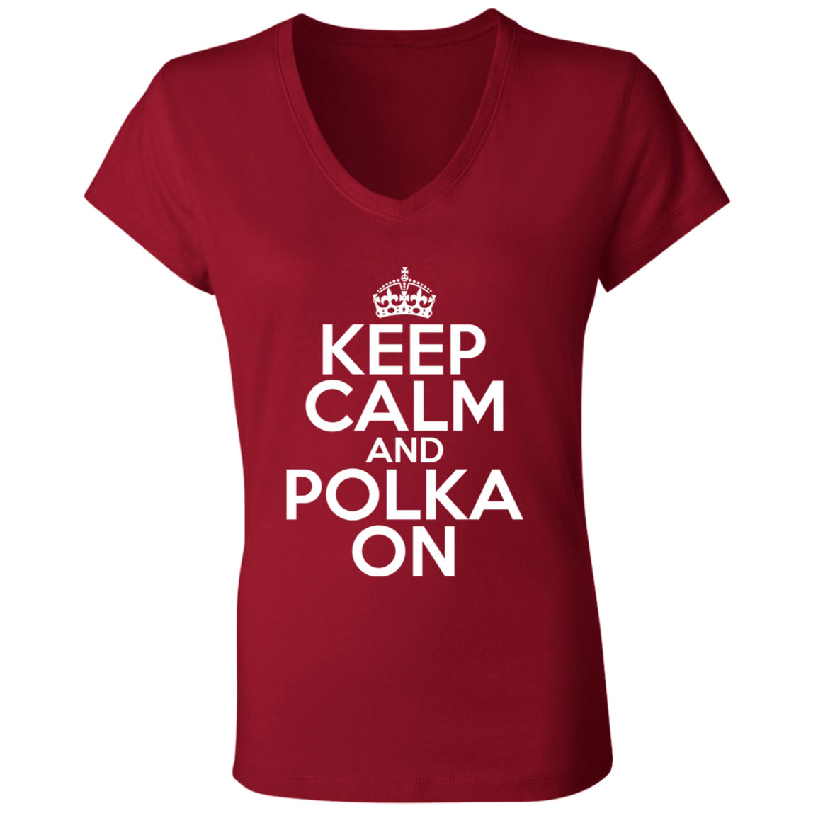 Keep Calm And Polka On Apparel CustomCat
