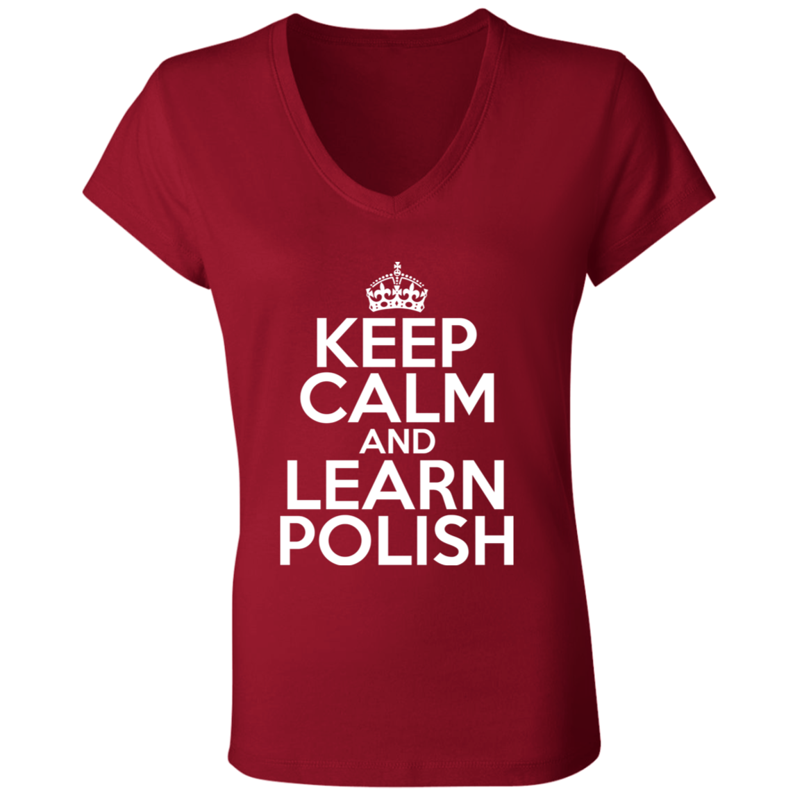 Keep Calm And Learn Polish Apparel CustomCat