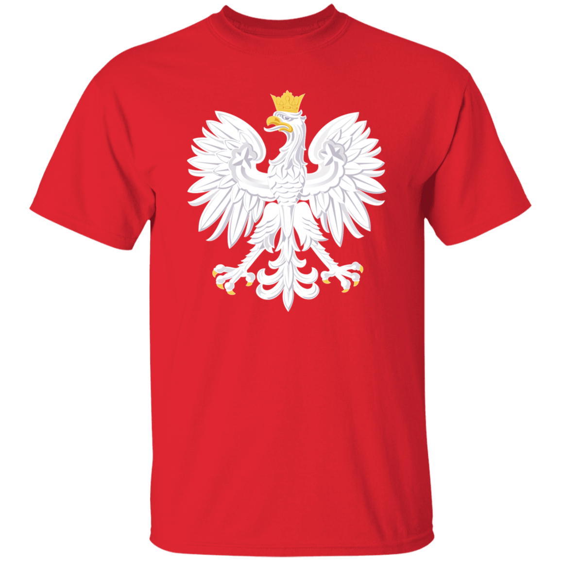 Polish Eagle T-Shirt T-Shirts CustomCat Red S