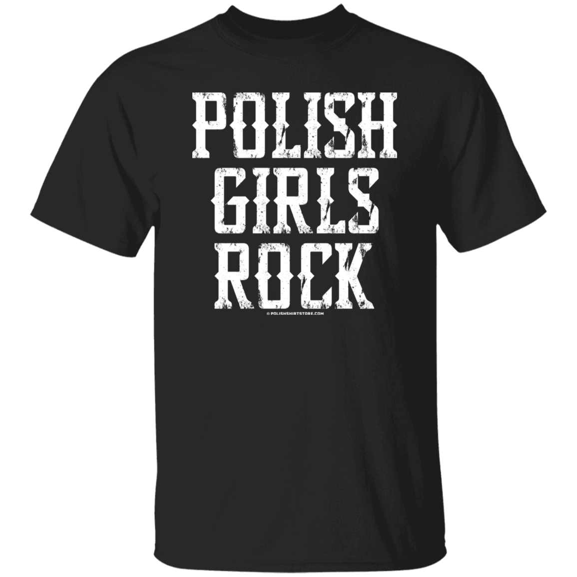 Polish Girls Rock T-Shirt T-Shirts CustomCat Black S