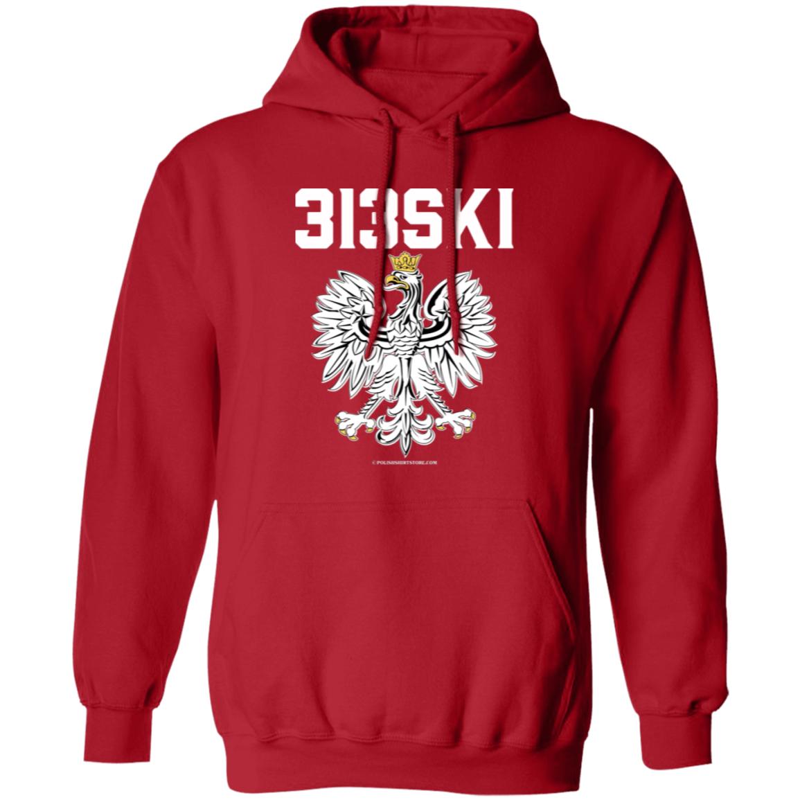 313SKI Apparel CustomCat G185 Pullover Hoodie Red S