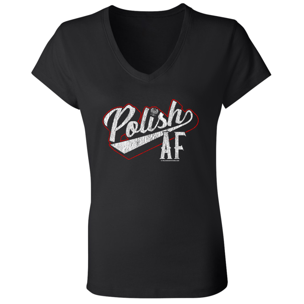Polish AF With Red Outline Apparel CustomCat