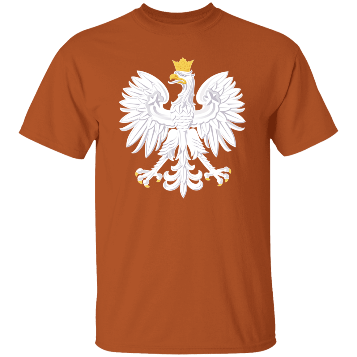Polish Eagle T-Shirt T-Shirts CustomCat Texas Orange S