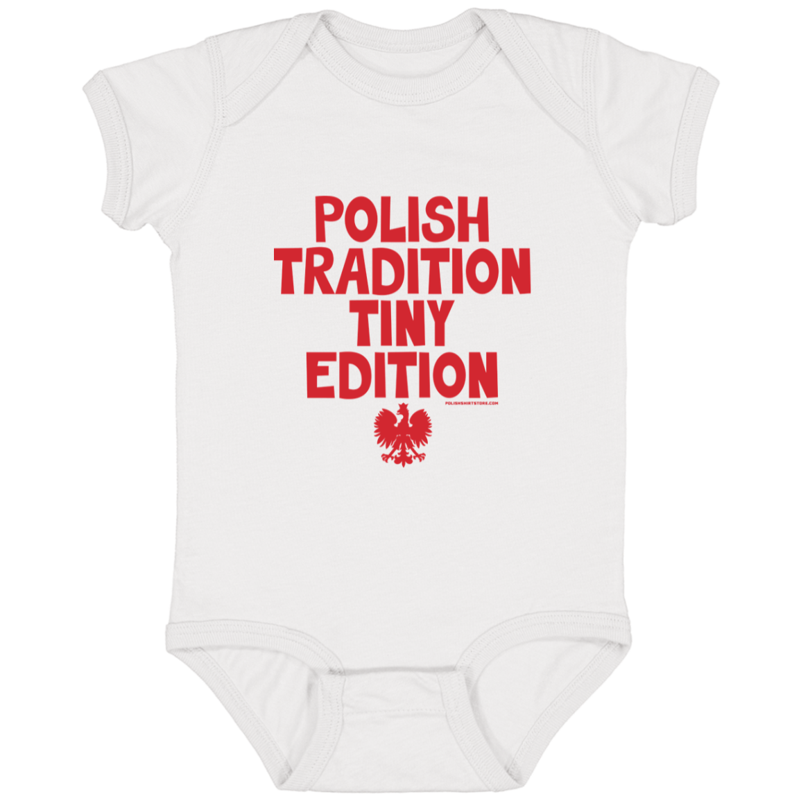 Polish Tradition Tiny Edition Infant Bodysuit Baby CustomCat White Newborn