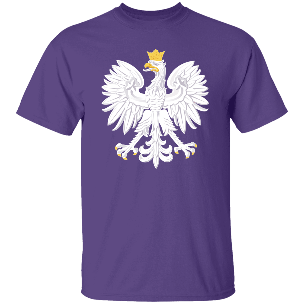 Polish Eagle T-Shirt T-Shirts CustomCat Purple S