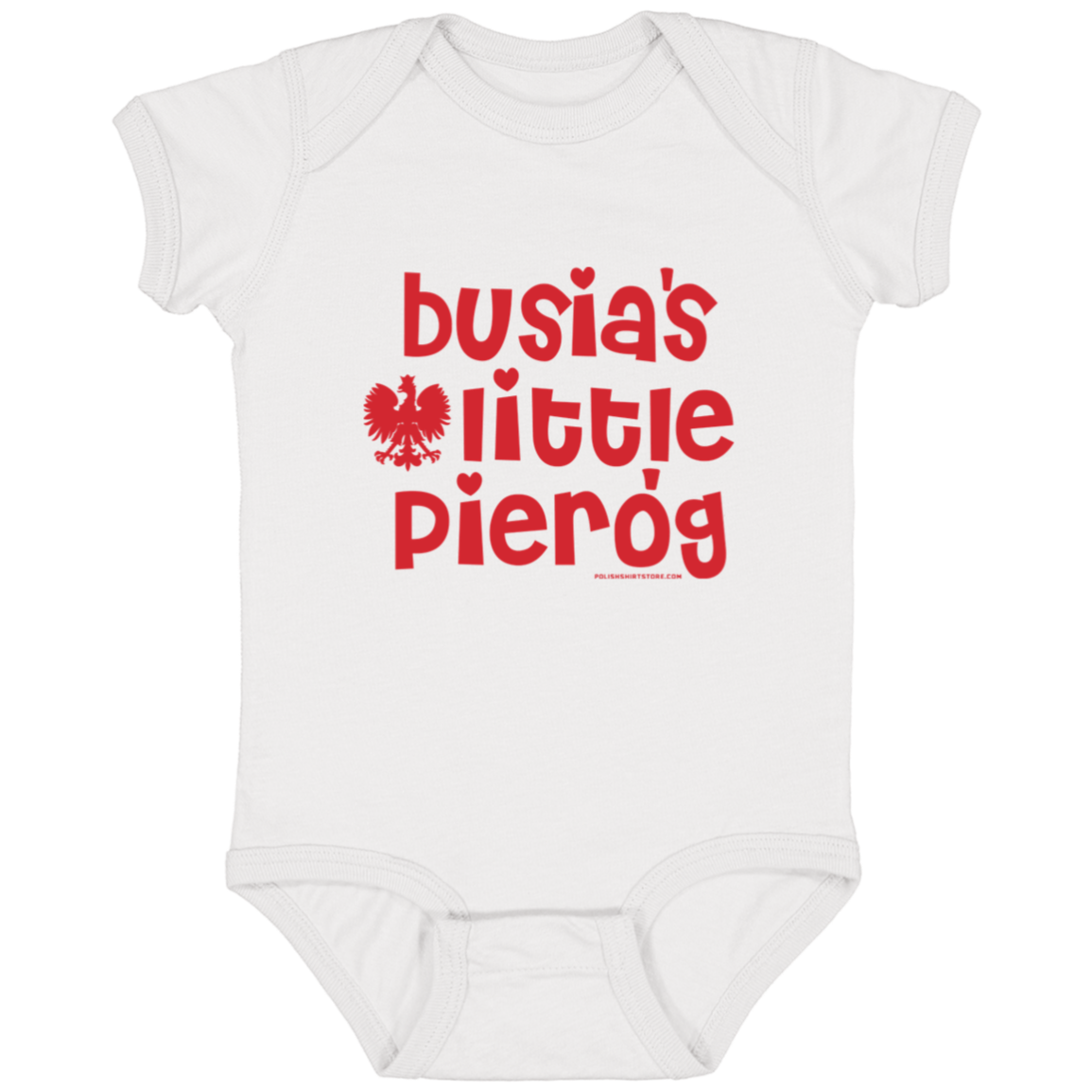 Busia's Little Pierogi Infant Bodysuit Baby CustomCat White Newborn