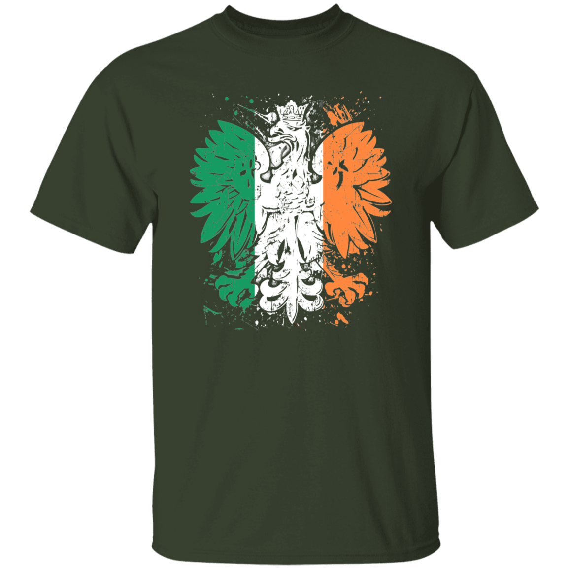 Polish Irish Heritage T-Shirts CustomCat Forest S