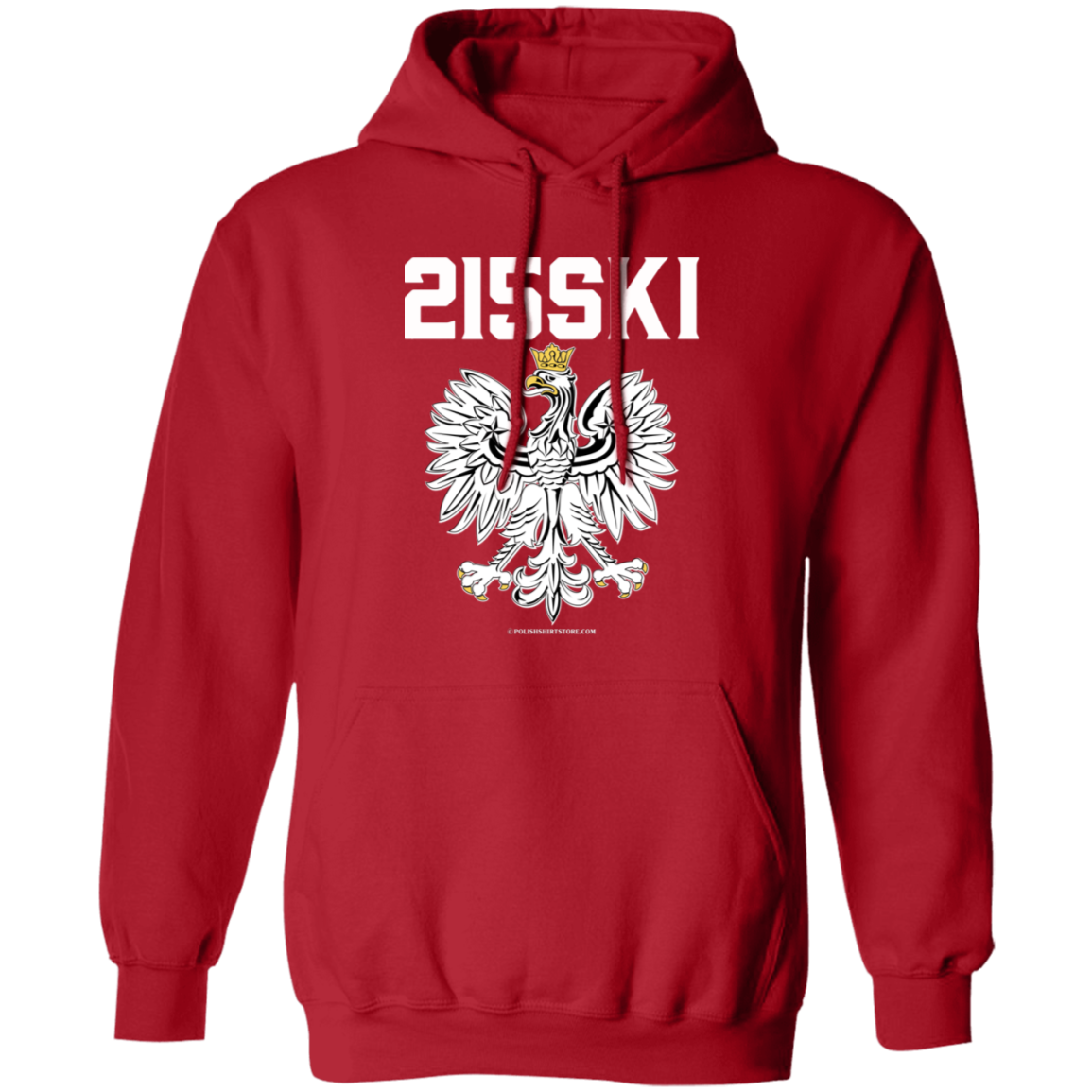 Philadelphia Pennsylvania | Area Code 215 | 215SKI Apparel CustomCat G185 Pullover Hoodie Red S