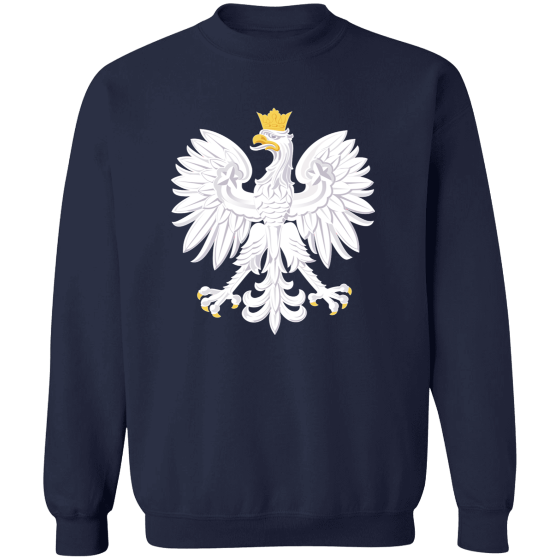 Polish Eagle Sweatshirt Sweatshirts CustomCat Navy S