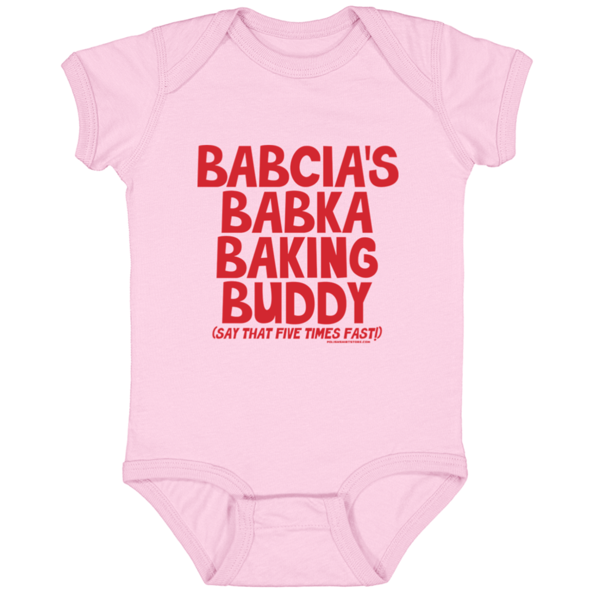 Babcia's Babka Baking Buddy Infant Bodysuit Baby CustomCat Pink Newborn