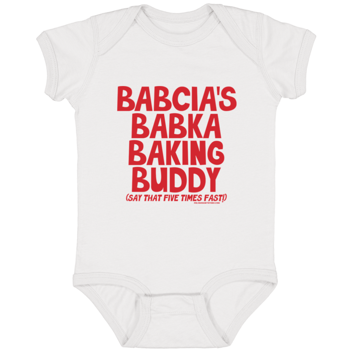 Babcia's Babka Baking Buddy Infant Bodysuit Baby CustomCat White Newborn
