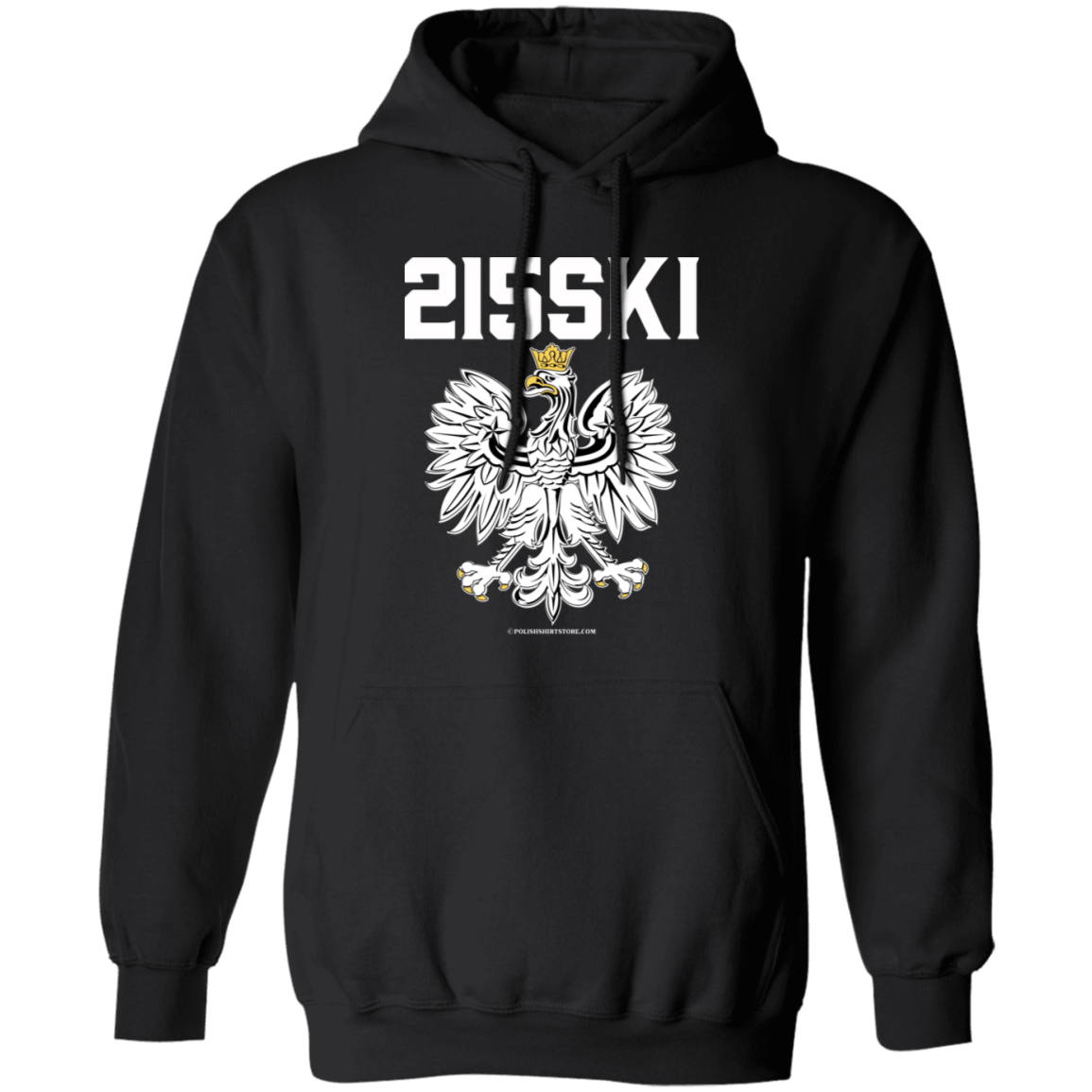 Philadelphia Pennsylvania | Area Code 215 | 215SKI Apparel CustomCat G185 Pullover Hoodie Black S