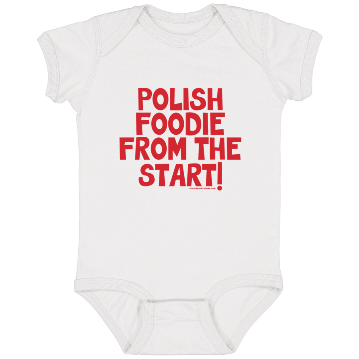 Polish Foodie From The Start Infant Bodysuit Baby CustomCat White Newborn