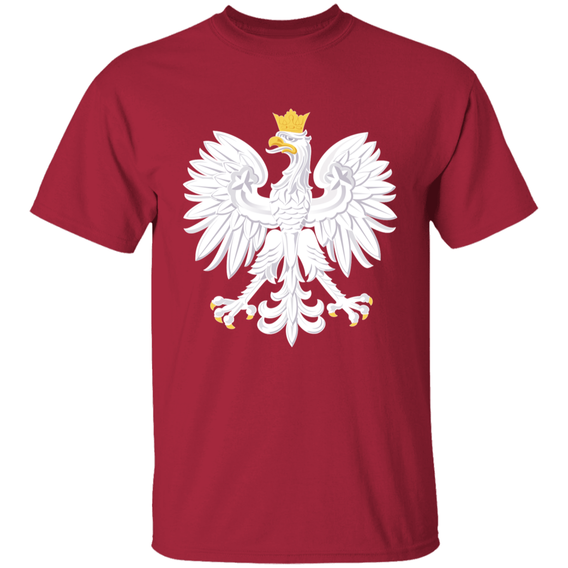 Polish Eagle Youth T-Shirt T-Shirts CustomCat Cardinal YXS