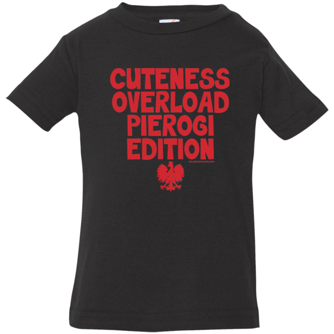 Cuteness Overlaod Pierogi Edition Infant & Toddler T-Shirt Apparel CustomCat Infant  T-Shirt Black 6 Months