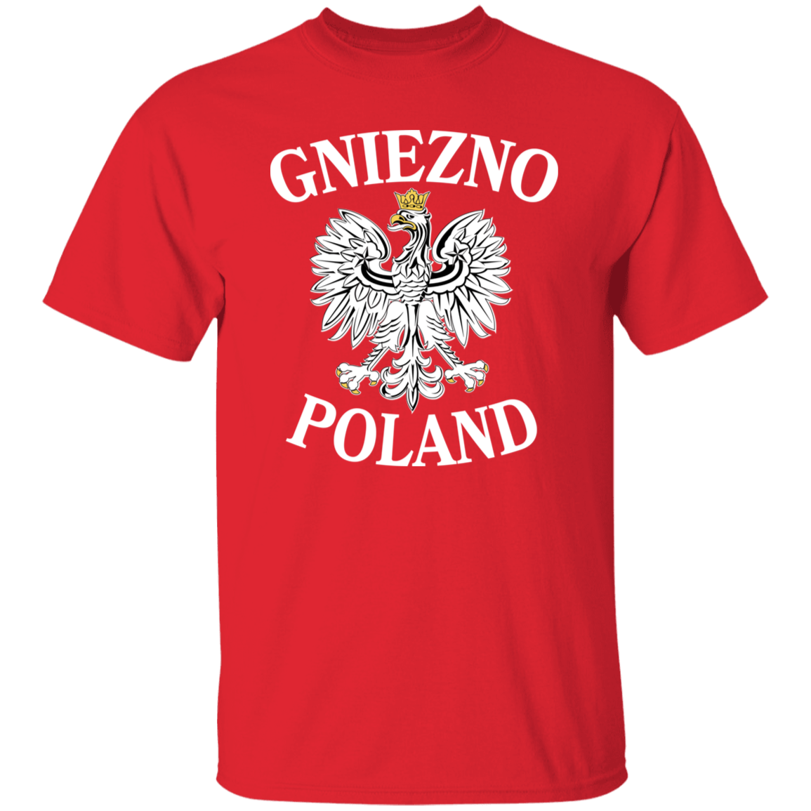Gniezno Poland T-Shirt T-Shirts CustomCat Red S