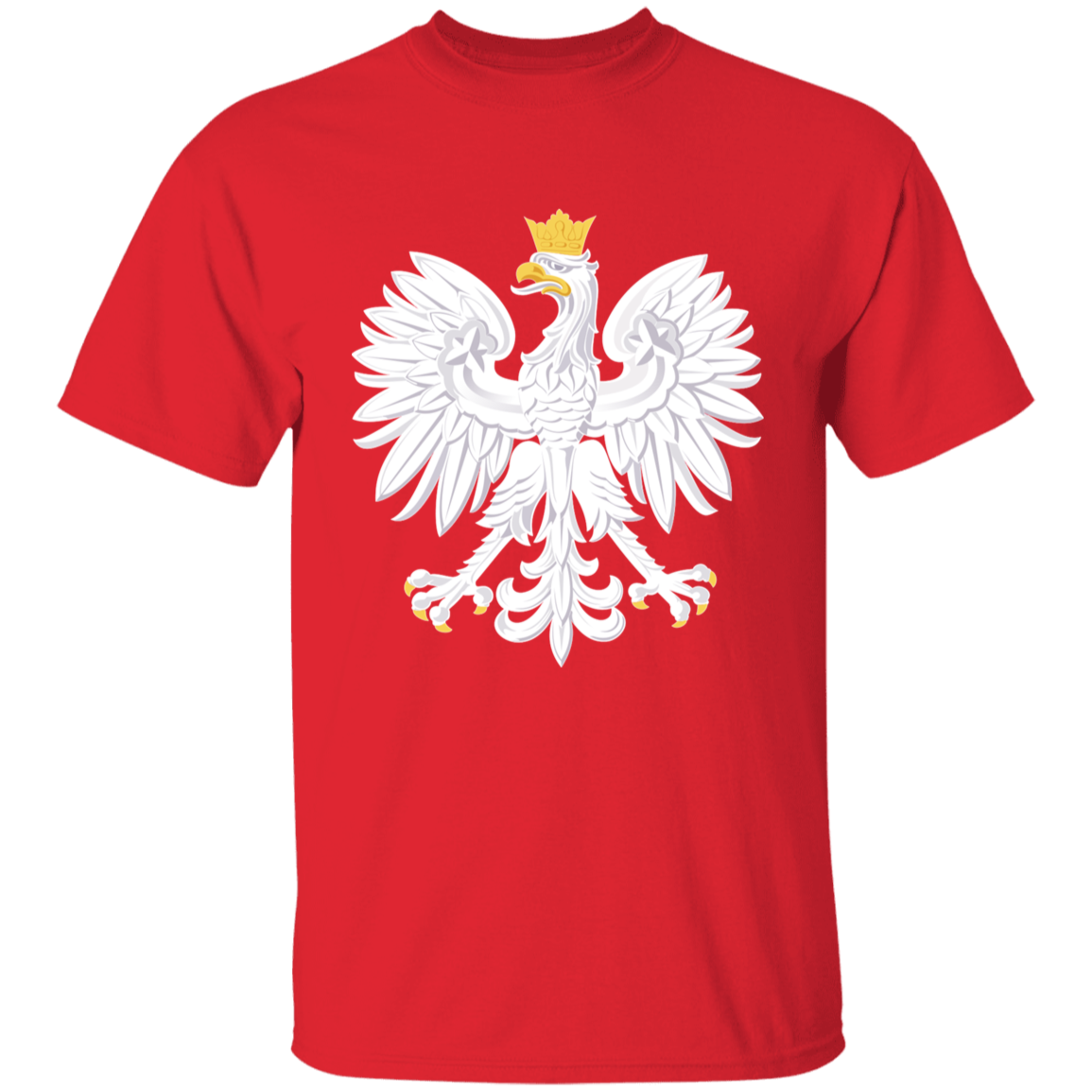 Polish Eagle Youth T-Shirt T-Shirts CustomCat Red YXS