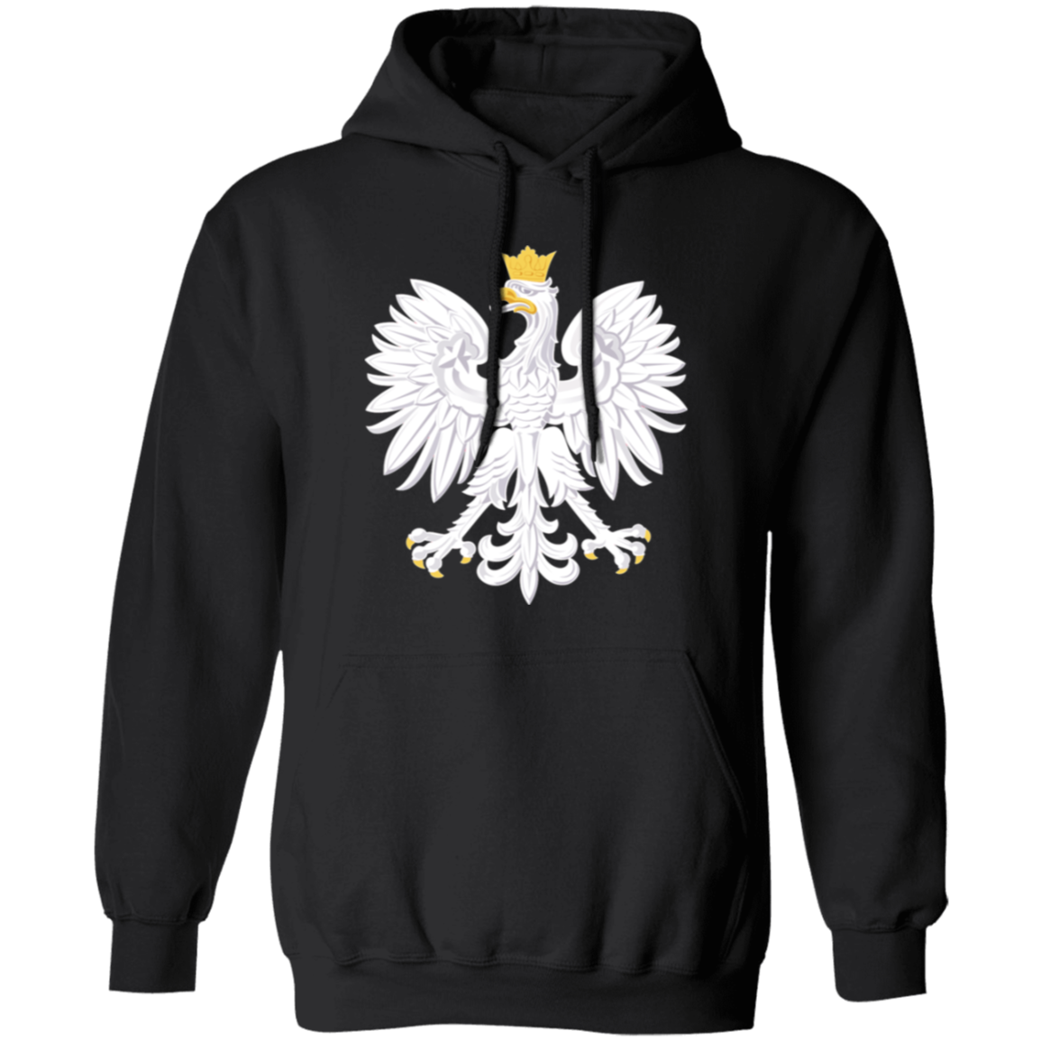 Polish Eagle Hoodie Sweatshirts CustomCat Black S