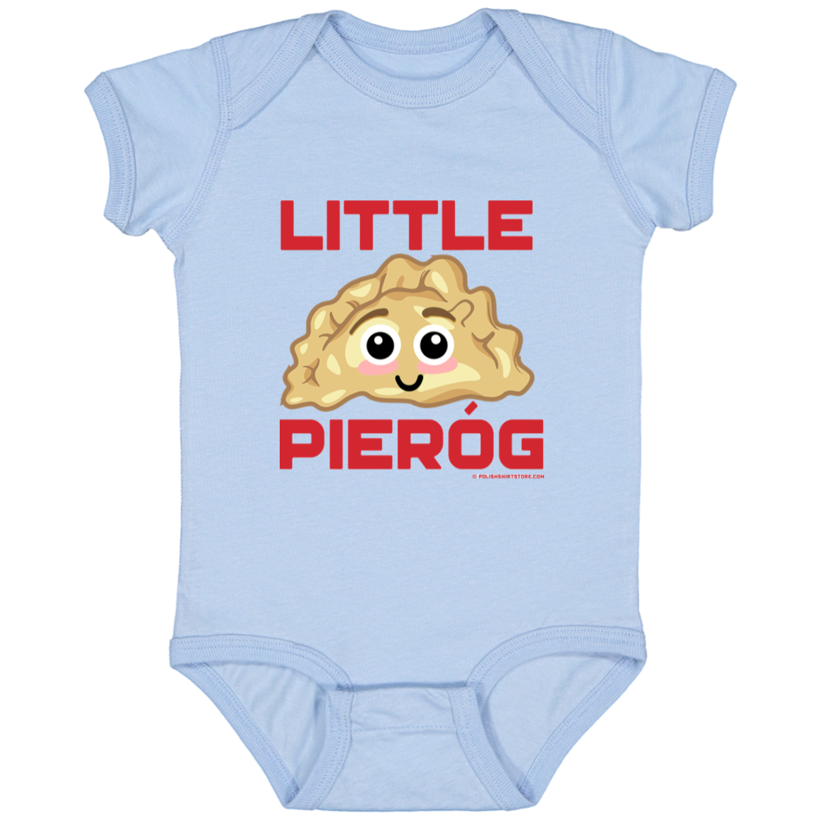 Little Pierog Infant Bodysuit Baby CustomCat Light Blue Newborn
