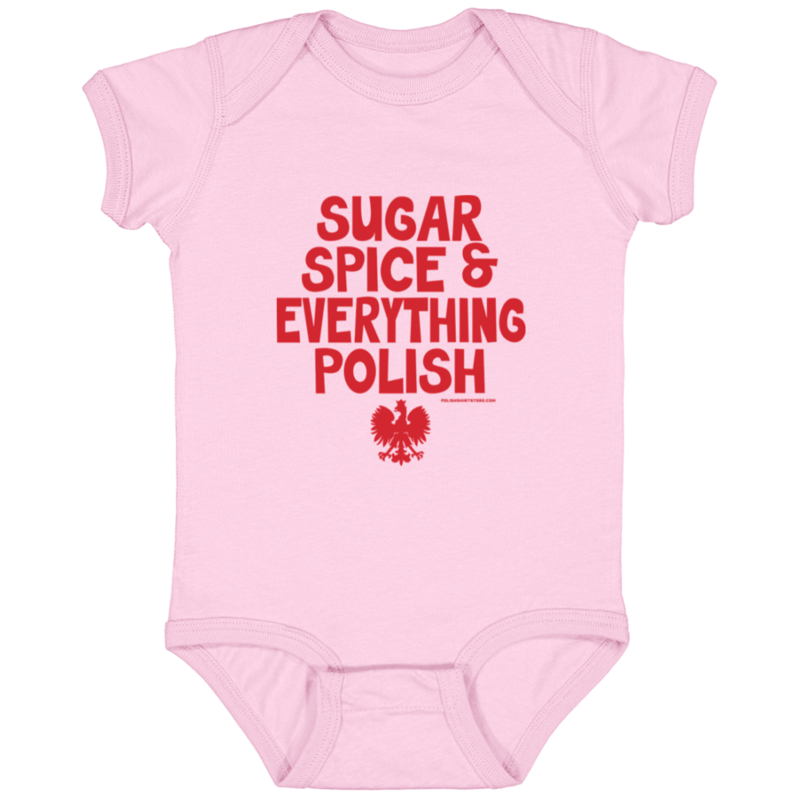 Sugar Spice & Everything Polish Infant Bodysuit Baby CustomCat Pink Newborn