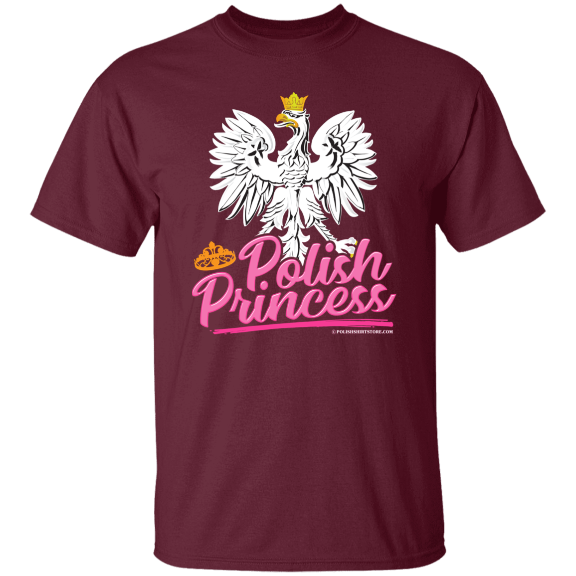 Polish Princess T-Shirt T-Shirts CustomCat Maroon S