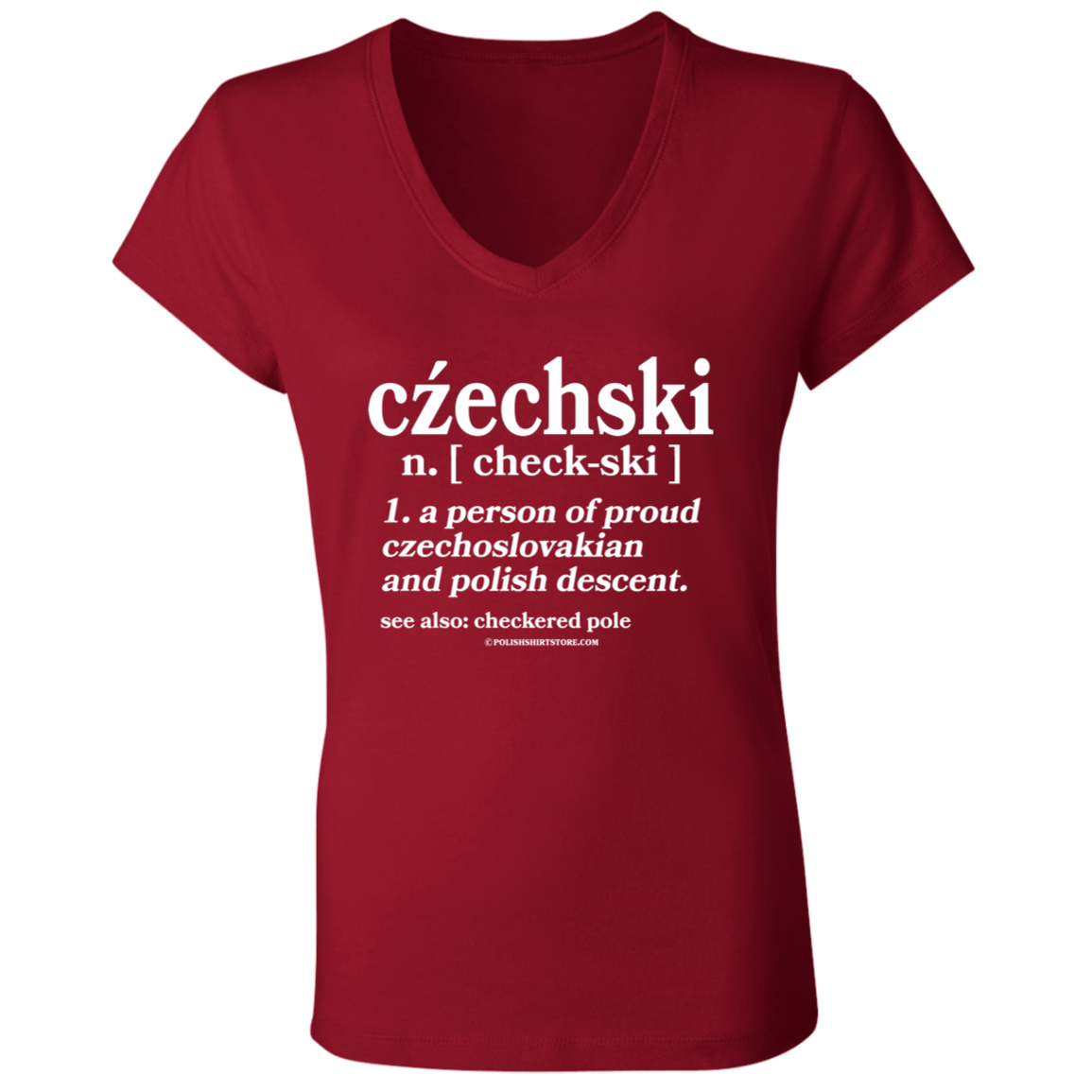 Checkski A Person Of Czechoslovakian Polish Descent Apparel CustomCat