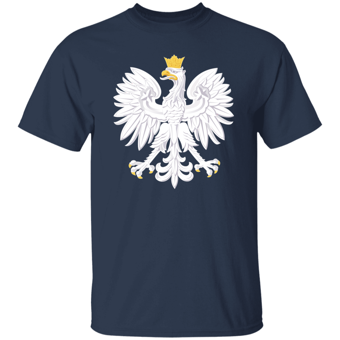 Polish Eagle T-Shirt T-Shirts CustomCat Navy S