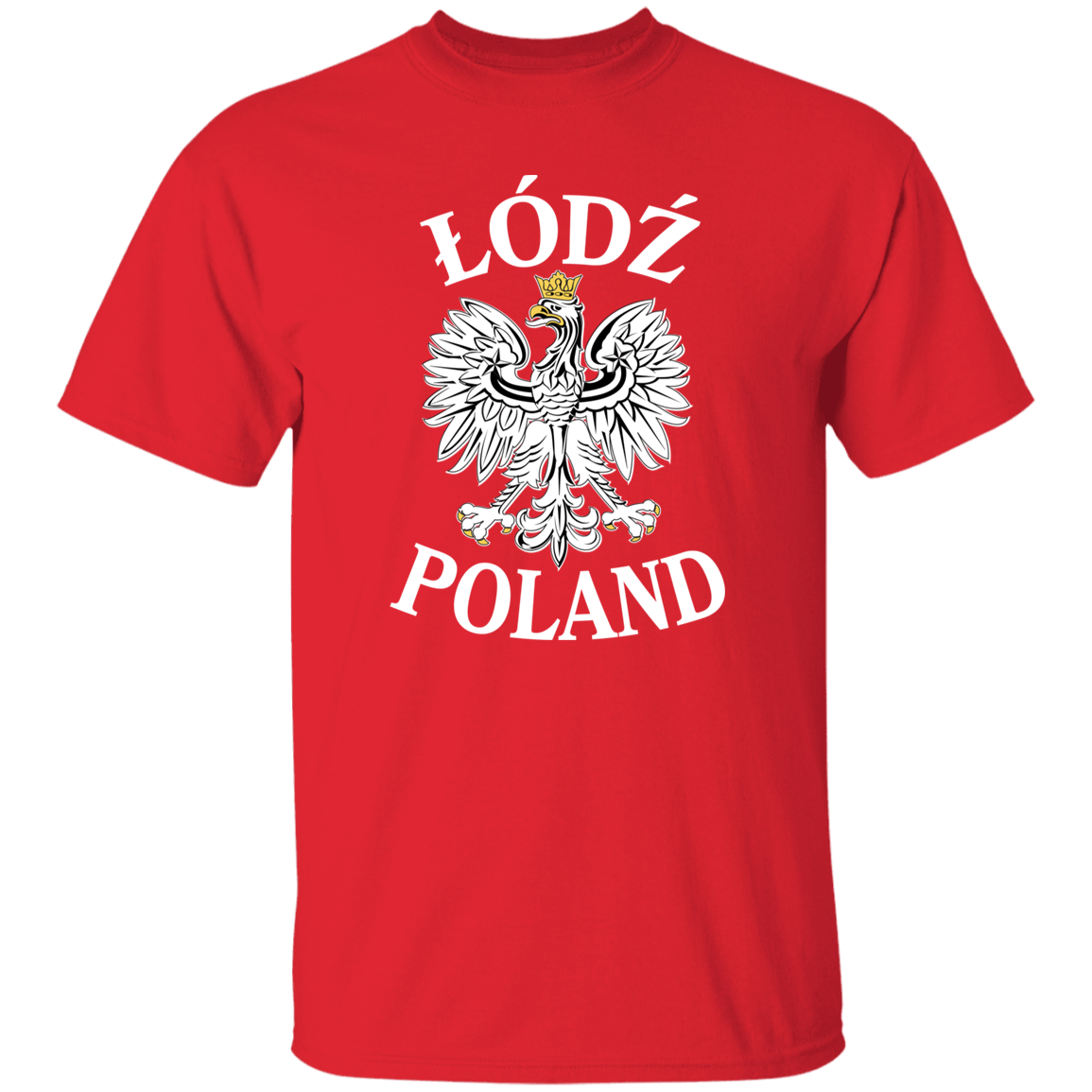 Lodz Poland T-Shirt T-Shirts CustomCat Red S