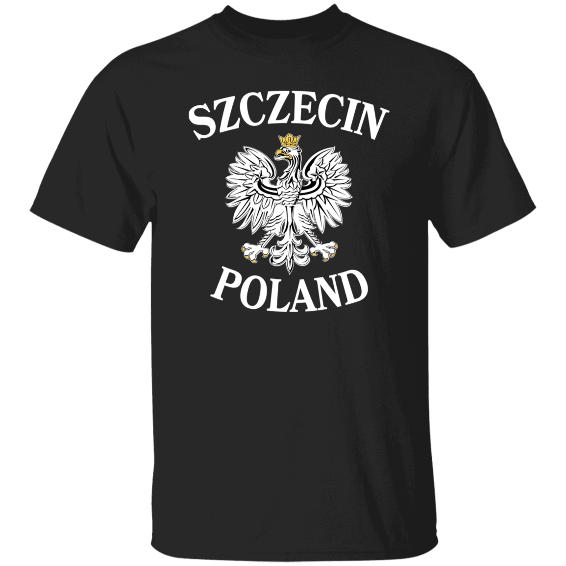 Szczecin Poland T-Shirt T-Shirts CustomCat Black S