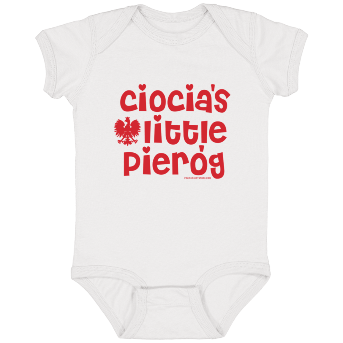Ciocia's Little Pierogi Infant Bodysuit Baby CustomCat White Newborn