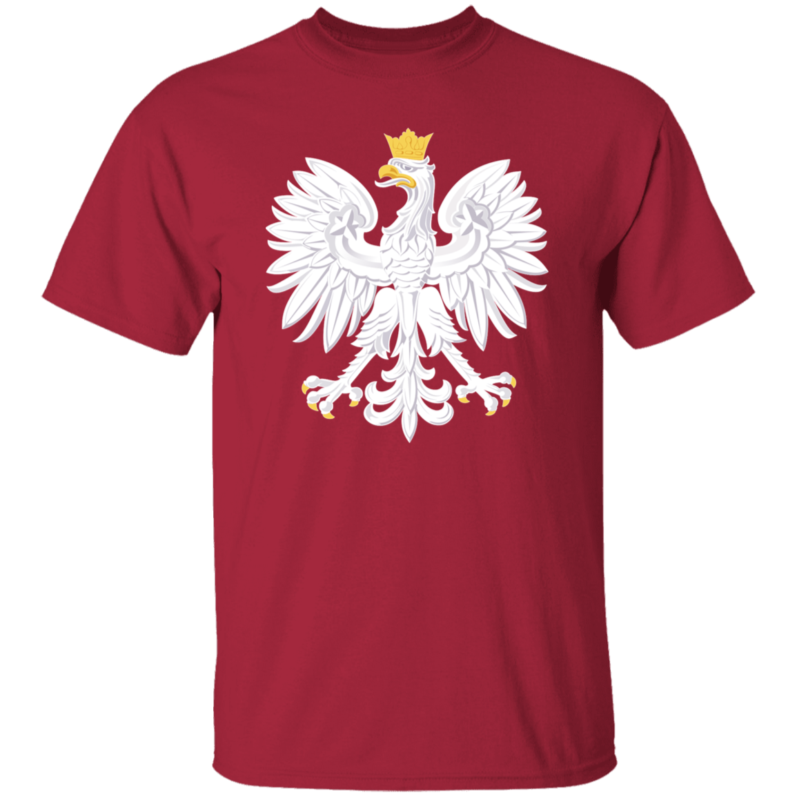 Polish Eagle T-Shirt T-Shirts CustomCat Cardinal S