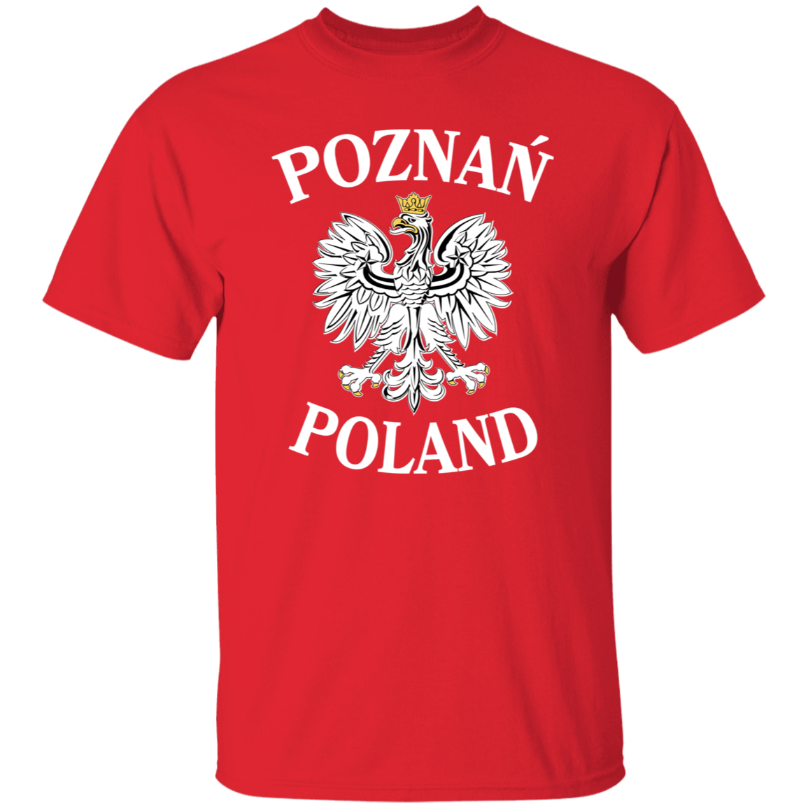Poznan Poland T-Shirt T-Shirts CustomCat Red S
