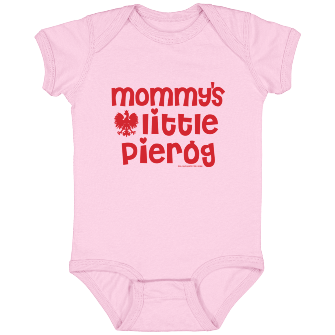 Mommy's Little Pierogi Infant Bodysuit Baby CustomCat Pink Newborn