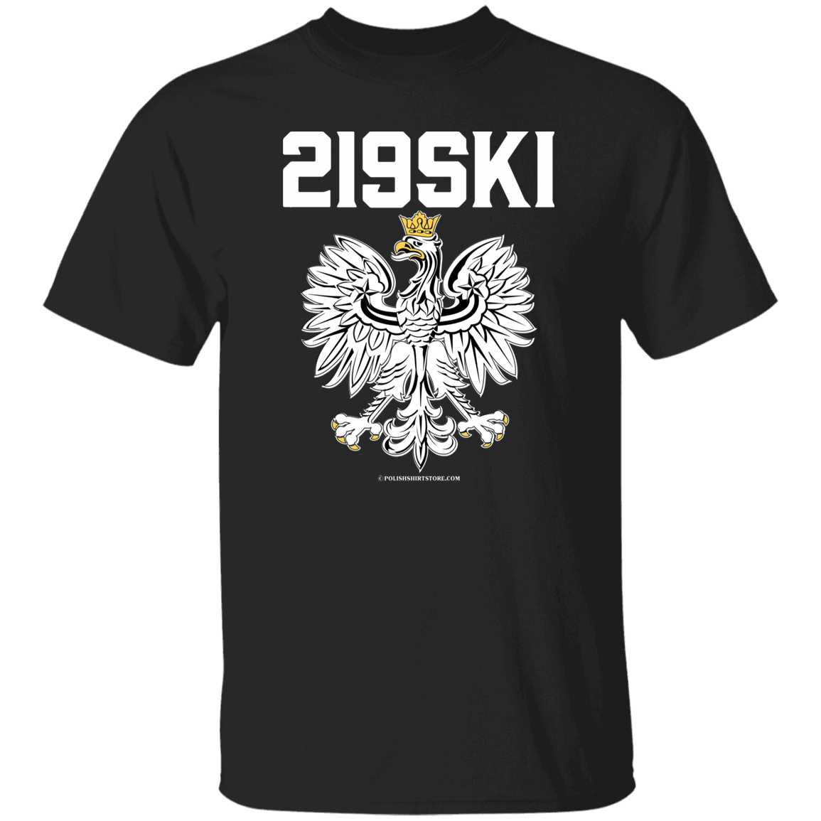 Hammond Indiana | 219 Area Code | 219SKI Apparel CustomCat G500 5.3 oz. T-Shirt Black S