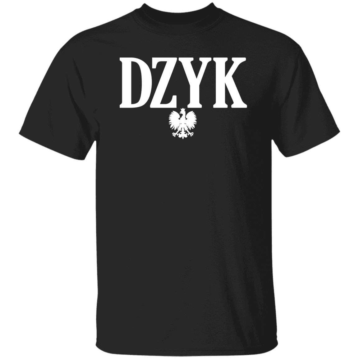 DZYK Polish Surname Ending Apparel CustomCat G500 5.3 oz. T-Shirt Black S