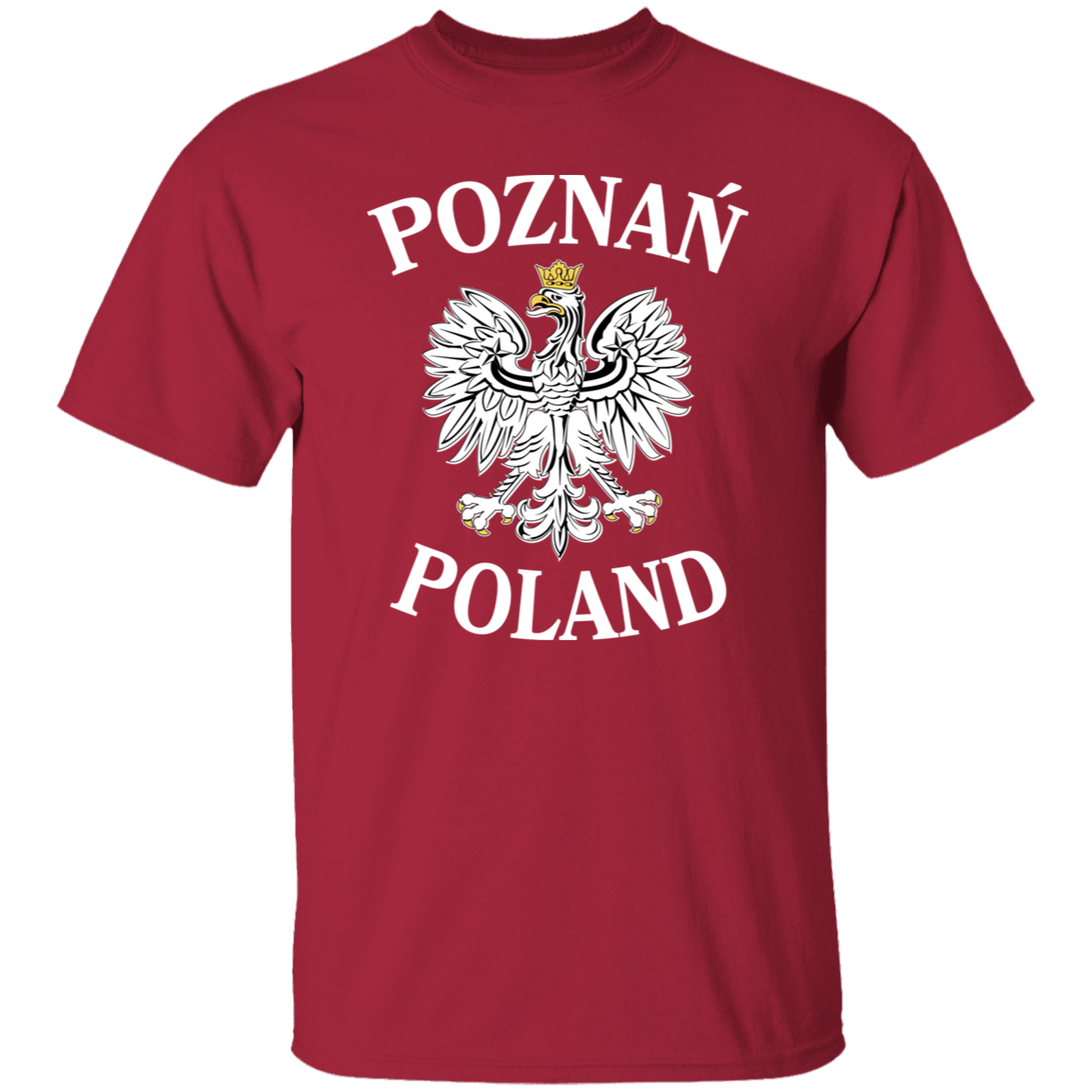Poznan Poland T-Shirt T-Shirts CustomCat Cardinal S