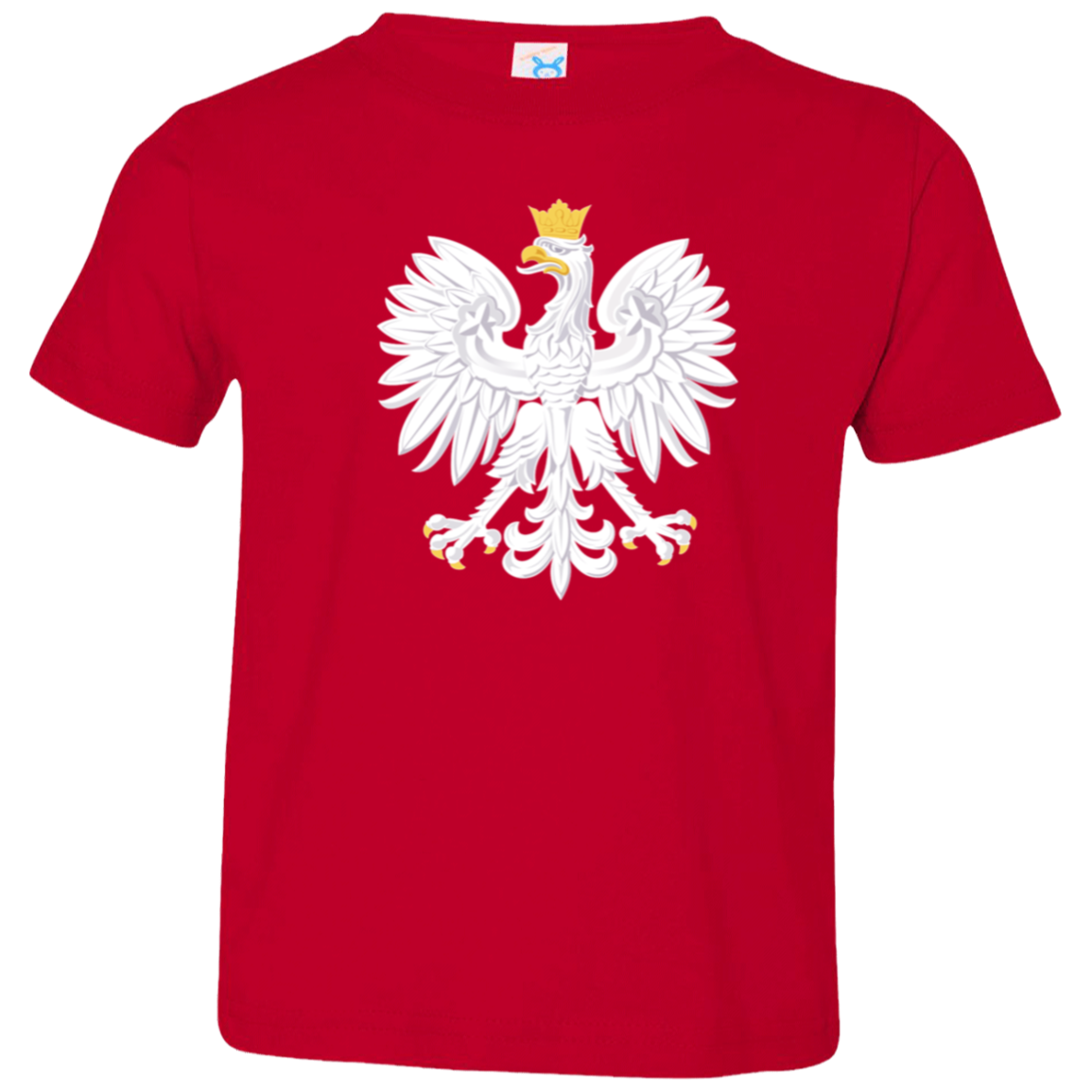 Polish Eagle Toddler Jersey T-Shirt T-Shirts CustomCat Red 2T