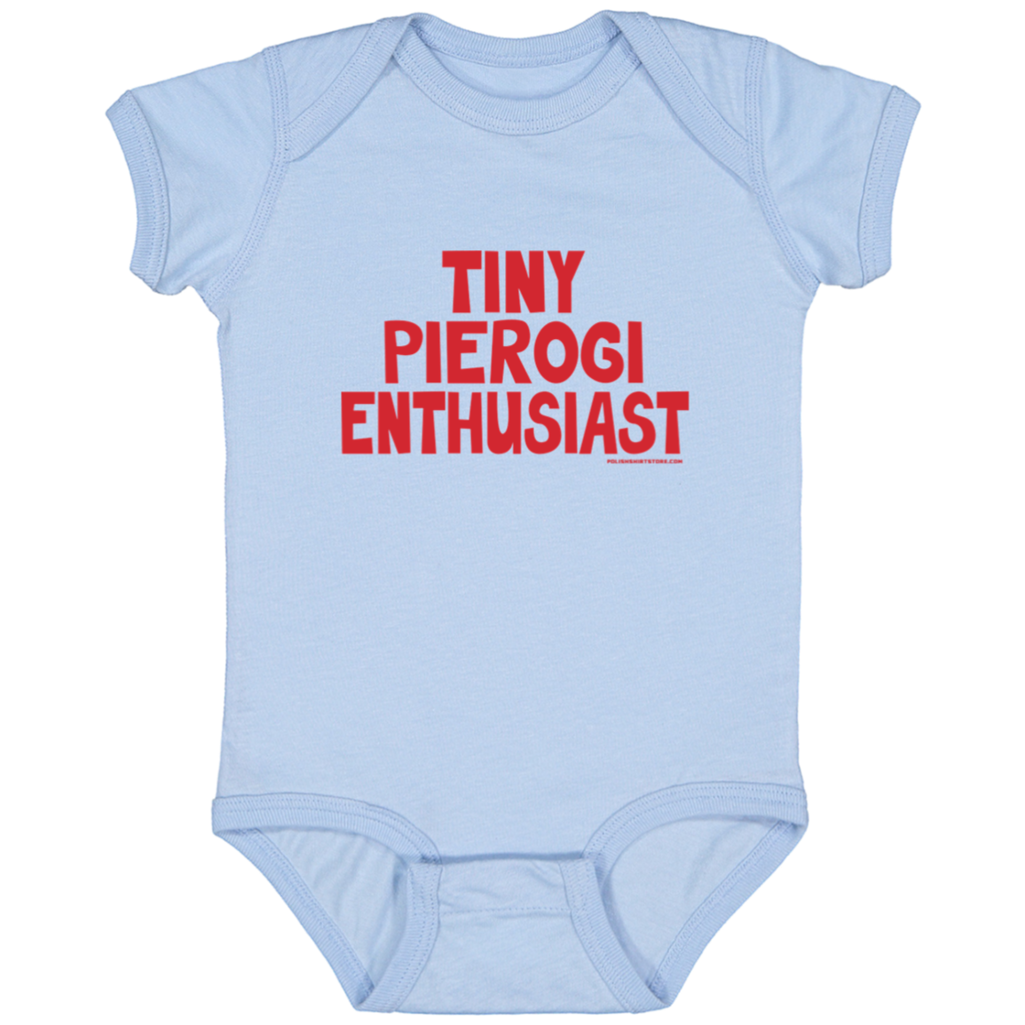 Tiny Pierogi Enthusiast Infant Bodysuit Baby CustomCat Light Blue Newborn