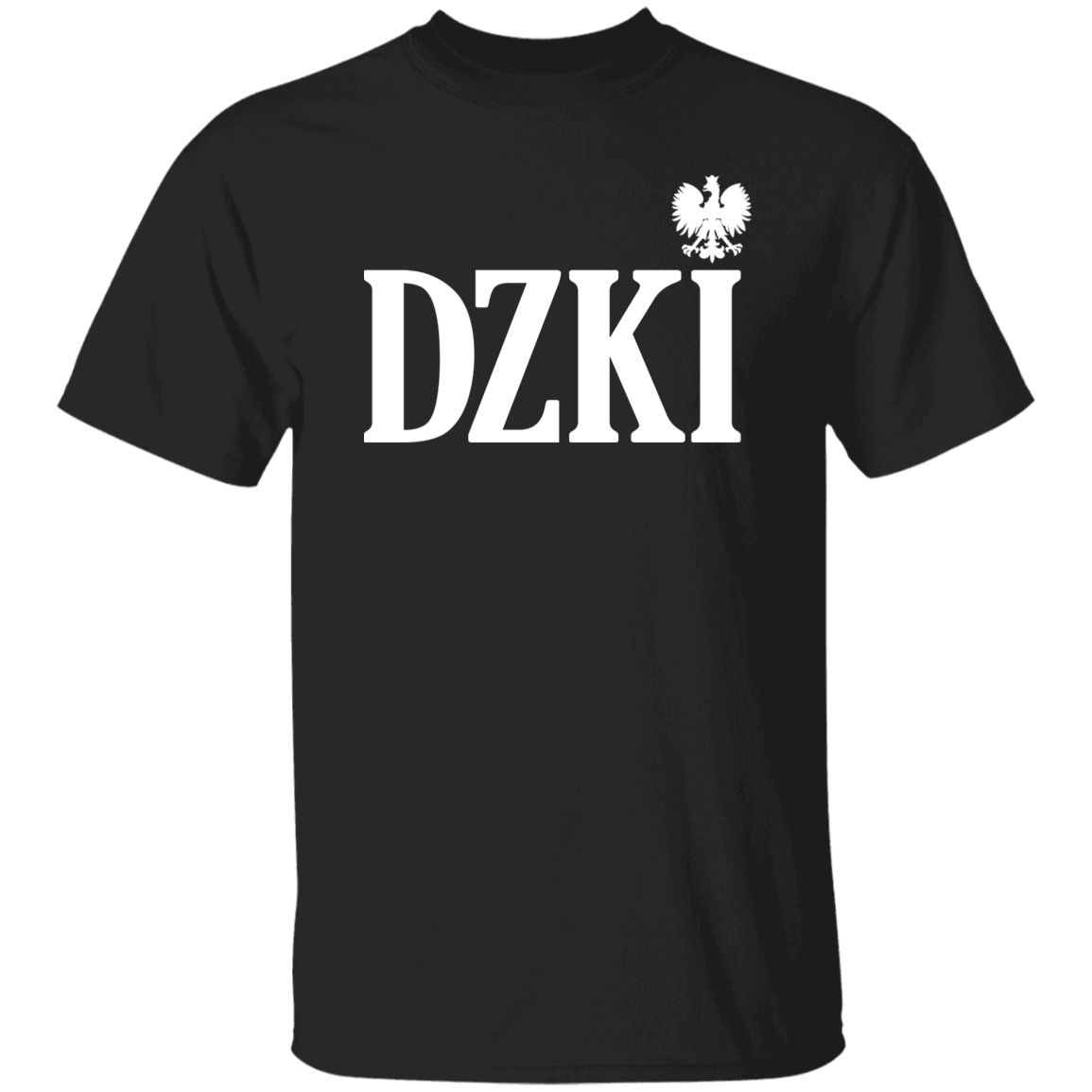DZKI Polish Surname Ending Apparel CustomCat G500 5.3 oz. T-Shirt Black S