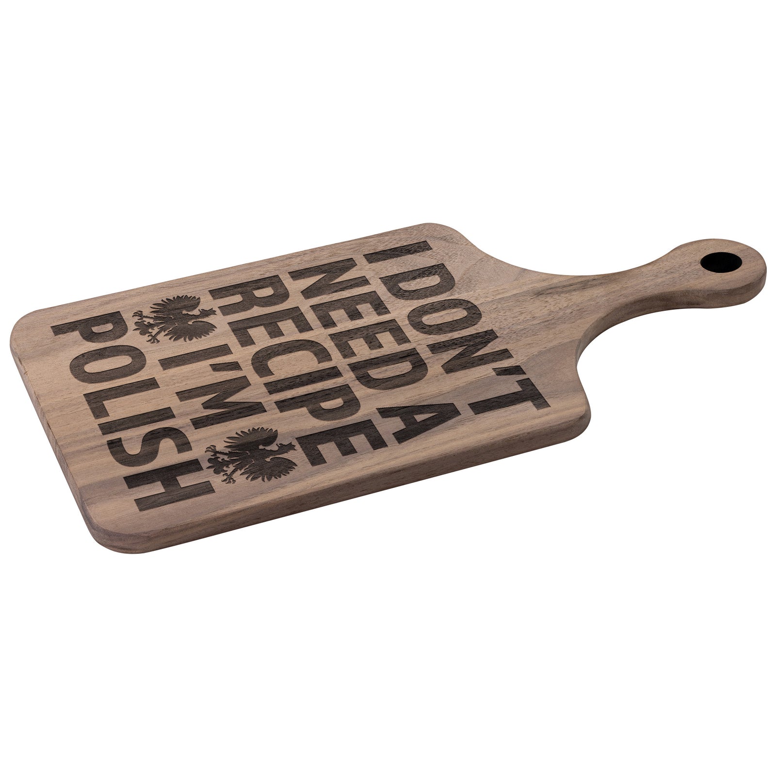 I Don't Need A Recipe I'm Polish Hardwood Paddle Cutting Board Kitchenware teelaunch