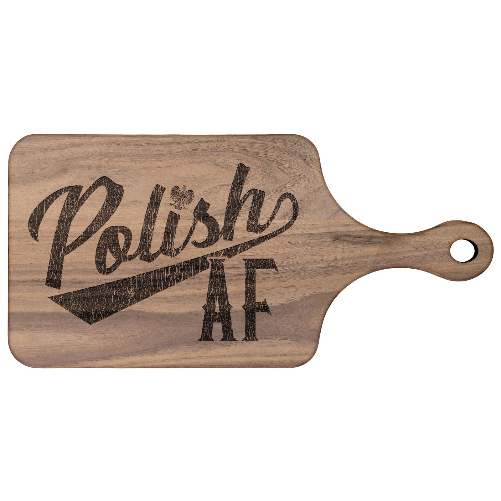 Polish AF Hardwood Paddle Cutting Board Kitchenware teelaunch
