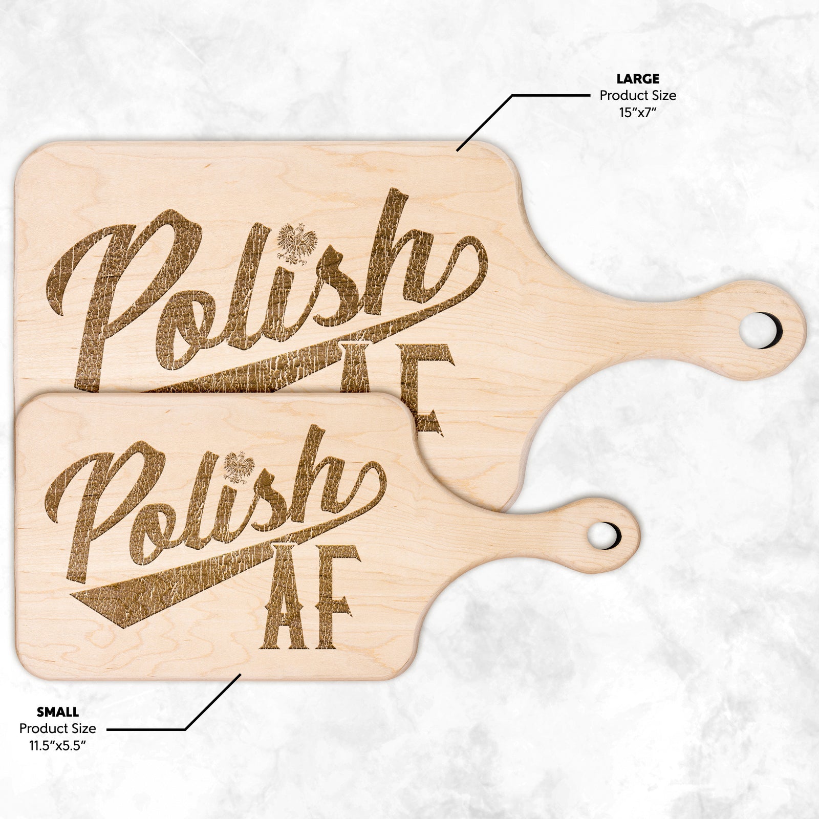 Polish AF Hardwood Paddle Cutting Board Kitchenware teelaunch
