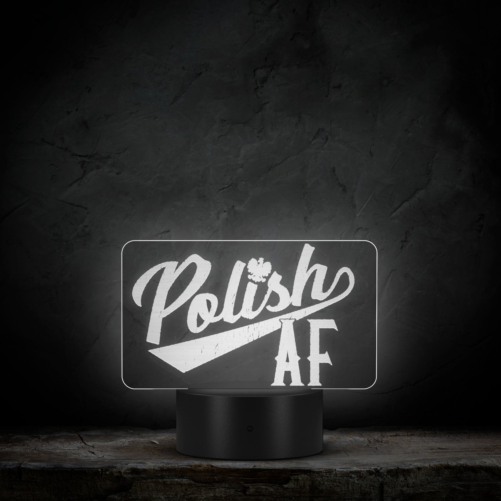 Polish AF Plate Acrylic LED Sign LED Signs teelaunch