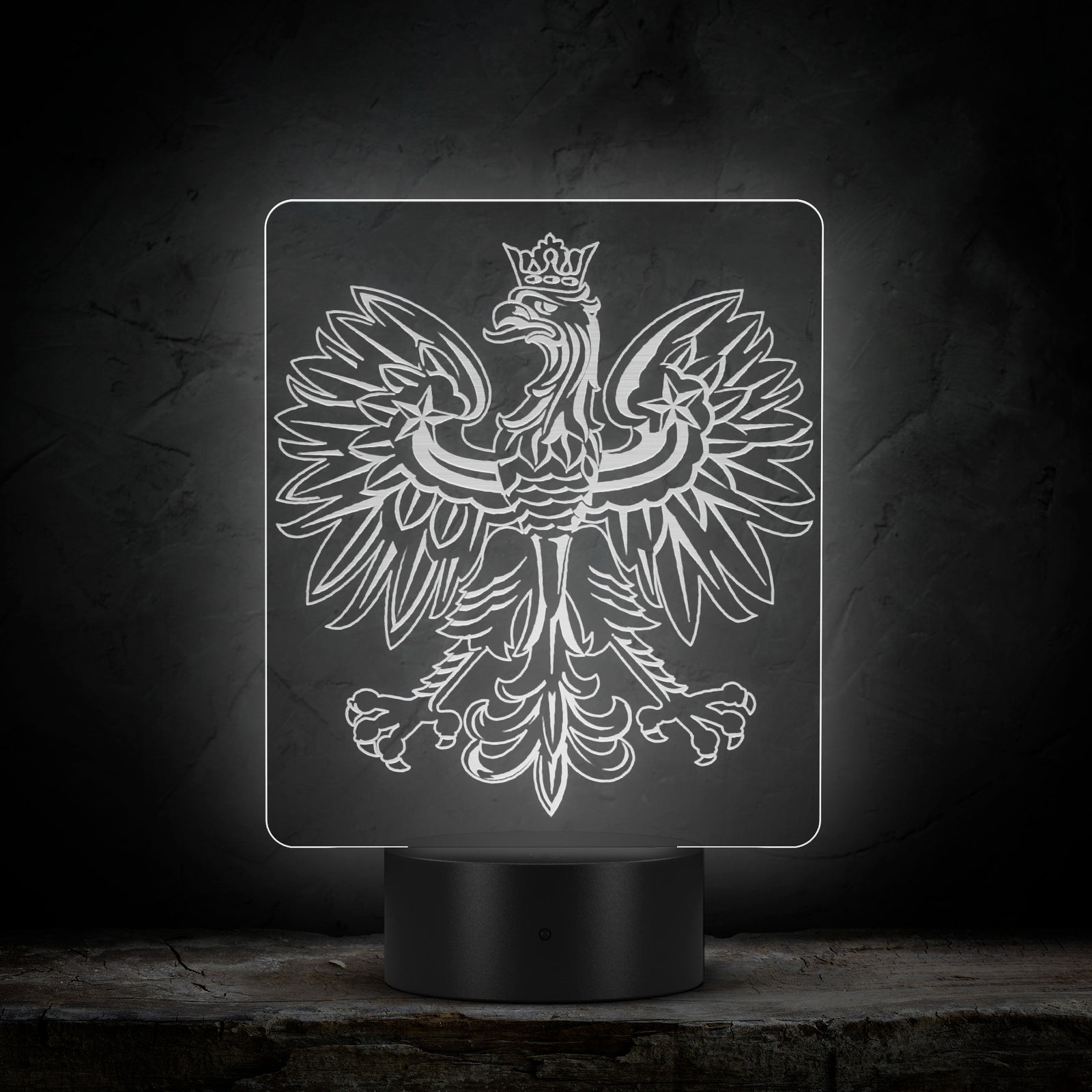 Polish Eagle Rectangle Acrylic LED Sign LED Signs teelaunch