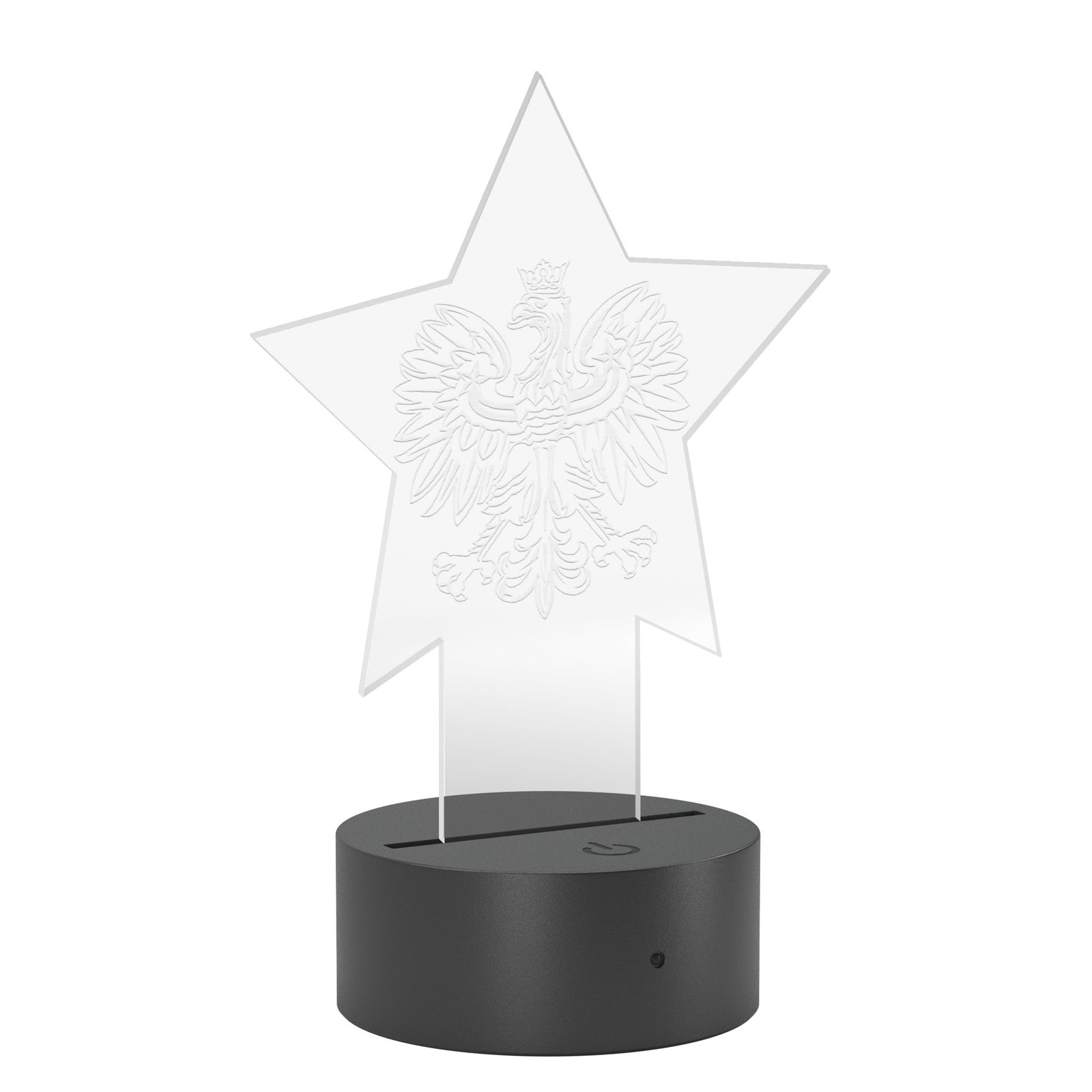 Polish Eagle Star Pedestal Acrylic LED Sign LED Signs teelaunch