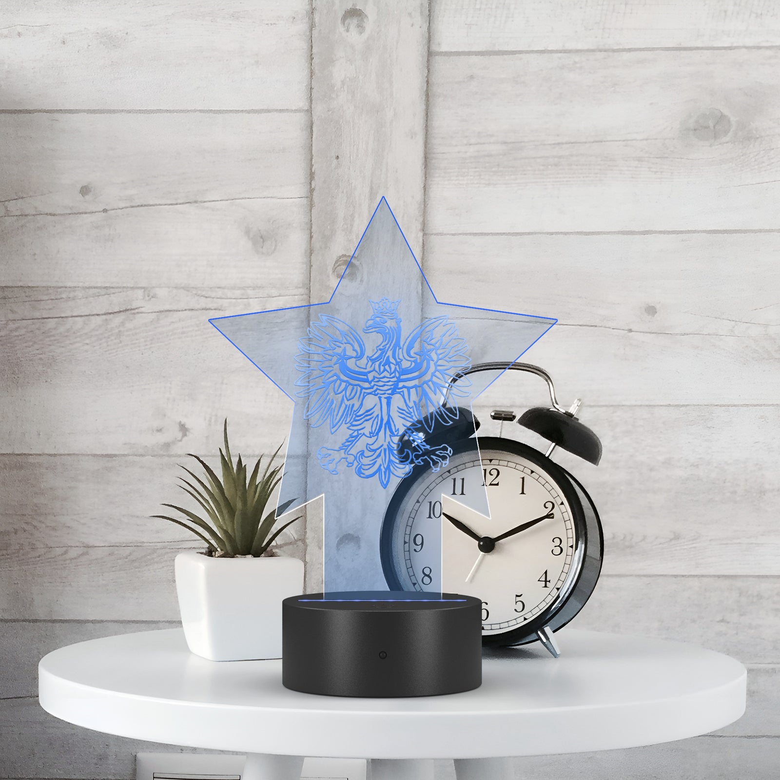 Polish Eagle Star Pedestal Acrylic LED Sign LED Signs teelaunch