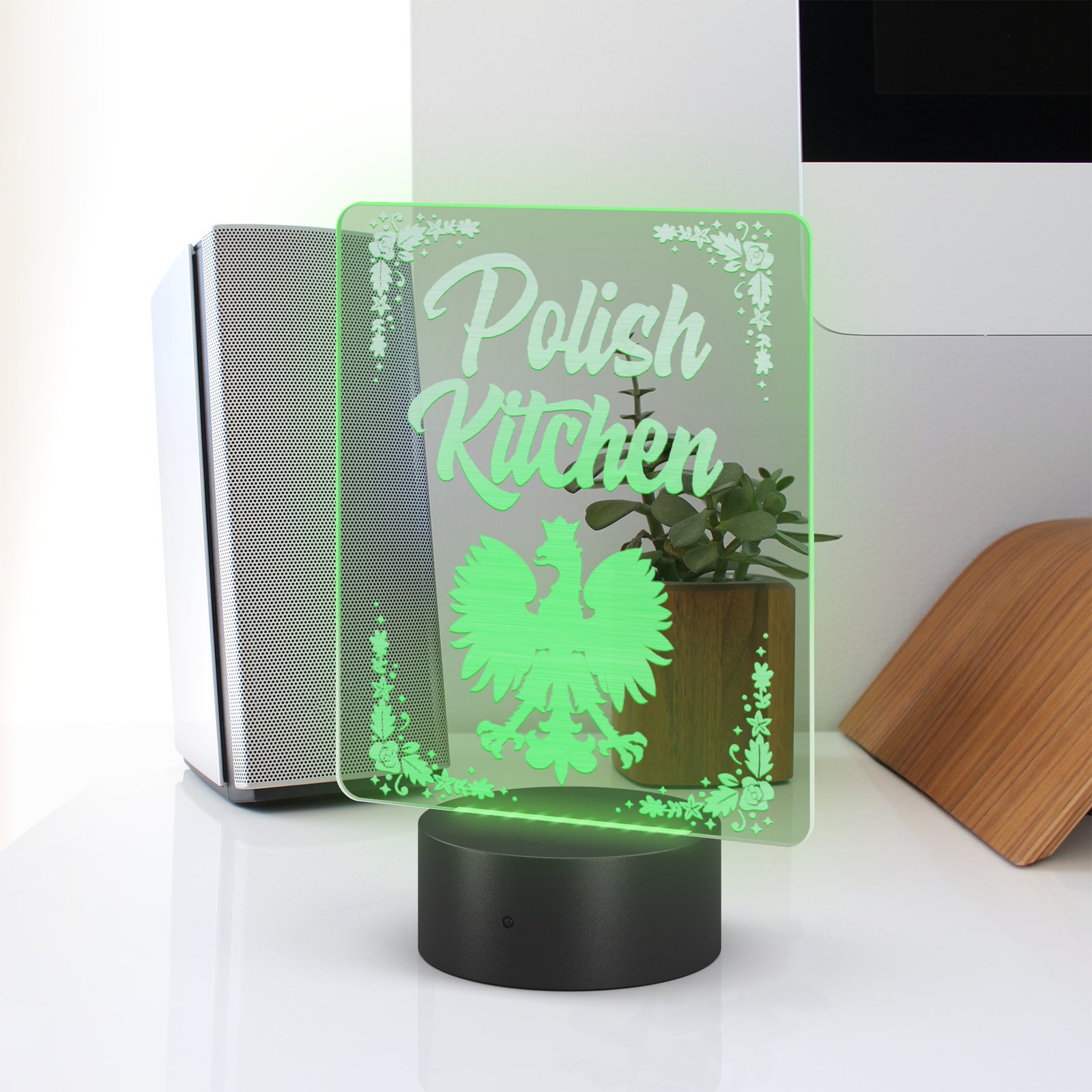 Polish Kitchen Rectangle Acrylic LED Sign LED Signs teelaunch