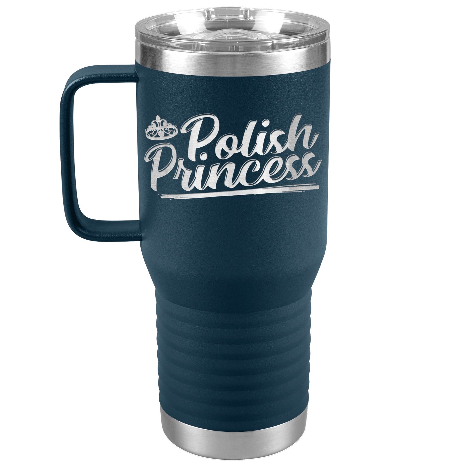 Polish Princess Travel Tumbler Tumblers teelaunch Navy