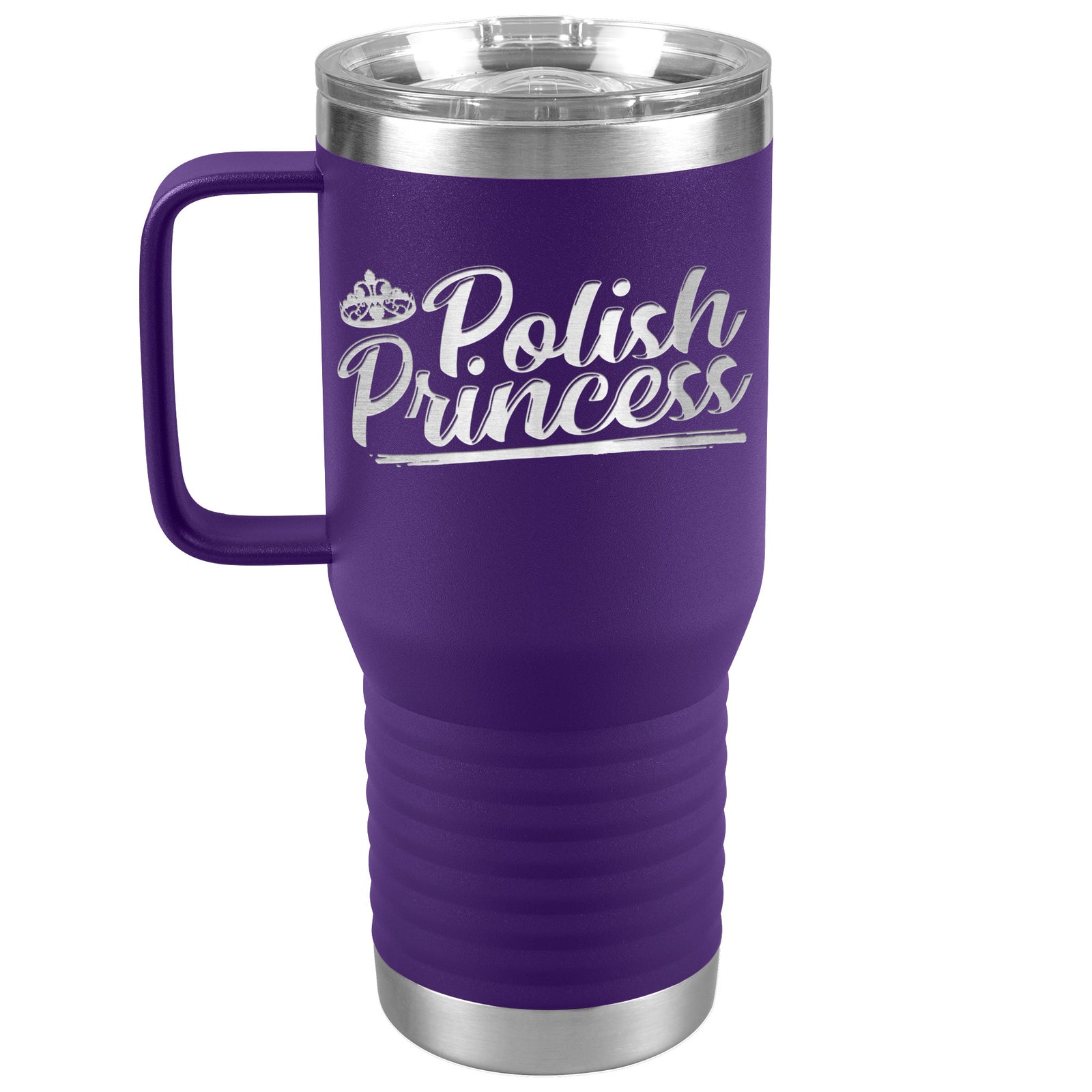 Polish Princess Travel Tumbler Tumblers teelaunch Purple