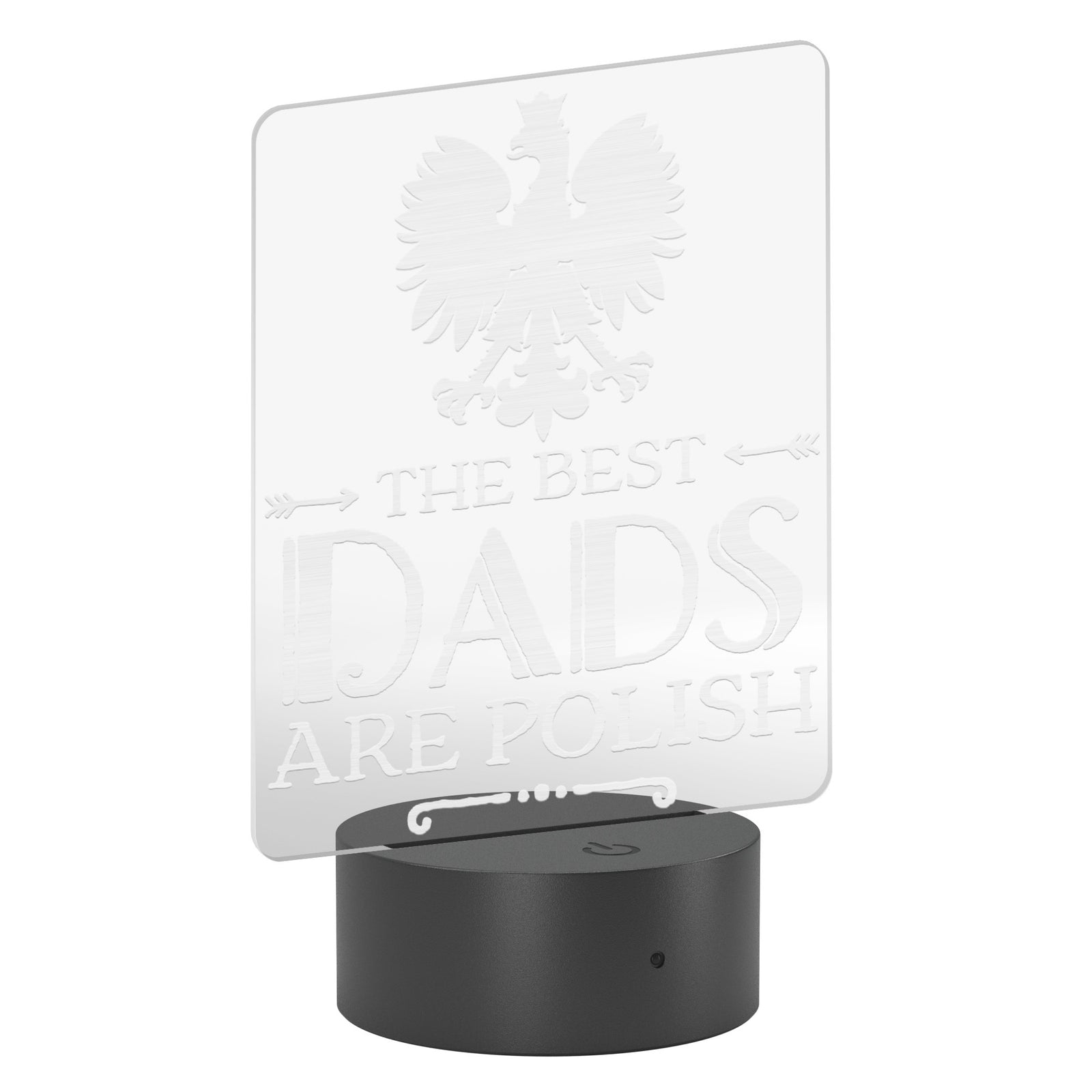 The Best Dads Are Polish Acrylic LED Sign LED Signs teelaunch